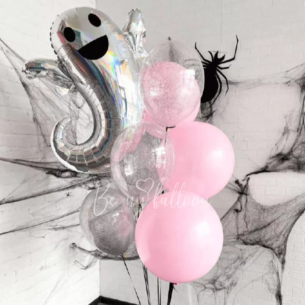 باقة بالونات الهالوين الشبح السعيد
