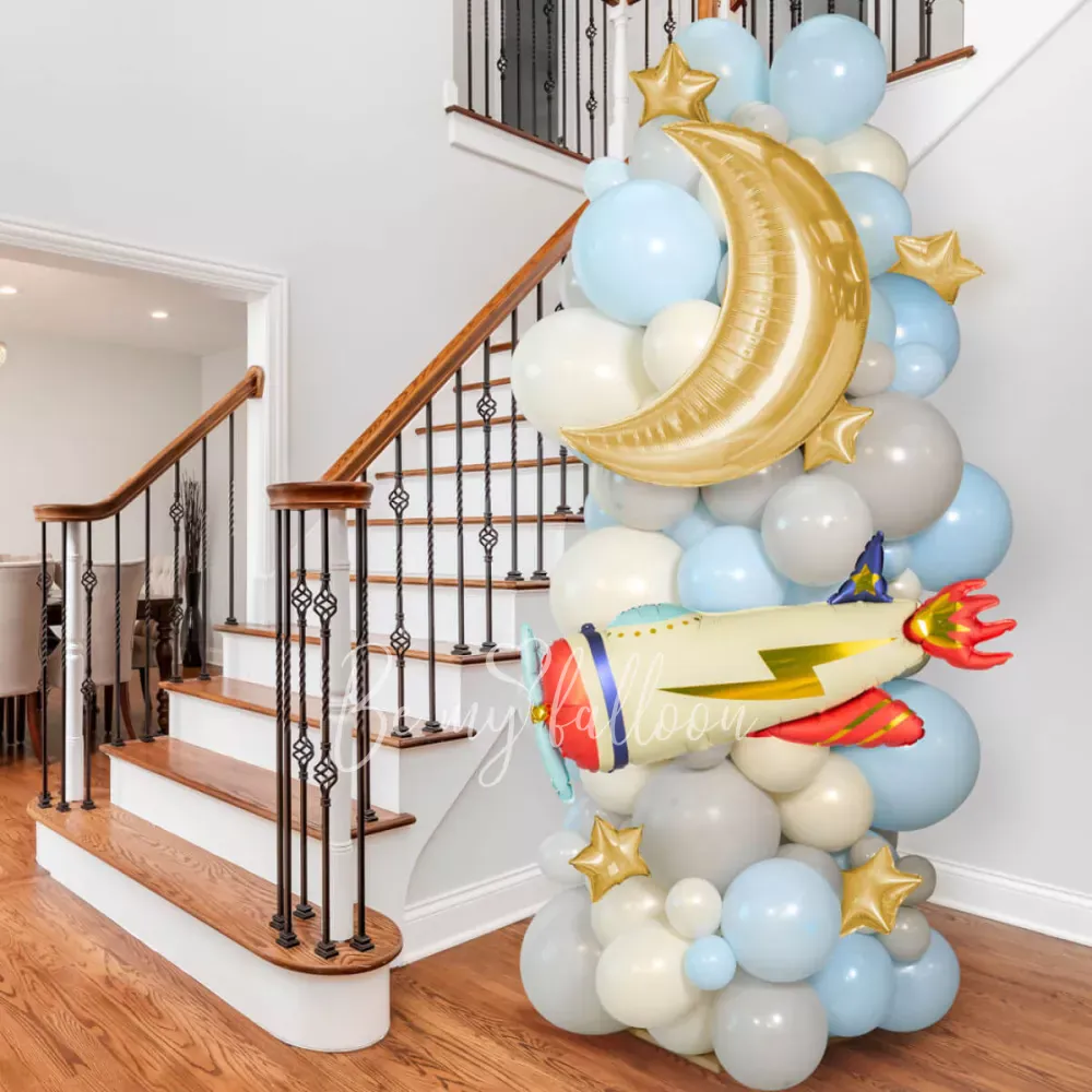 Колонна из воздушных шаров "Для настоящего пилота"