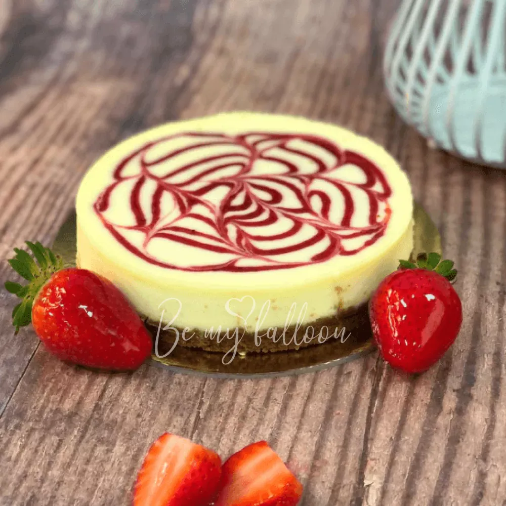 Чизкейк из печи клубничный