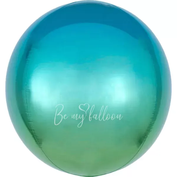 18" Helium foil gloss Rainbow 3D Sphere balloon