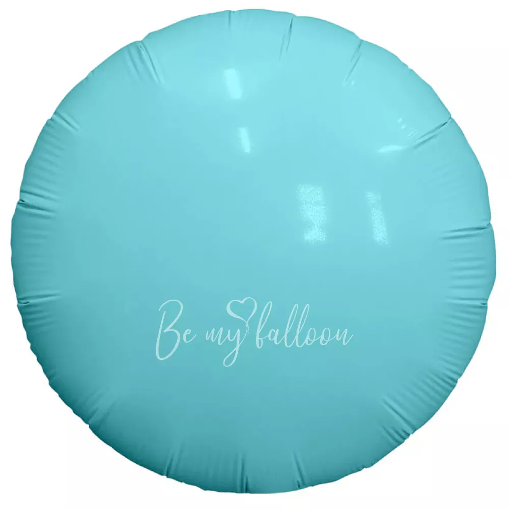 18" Aquamarine round foil shape 