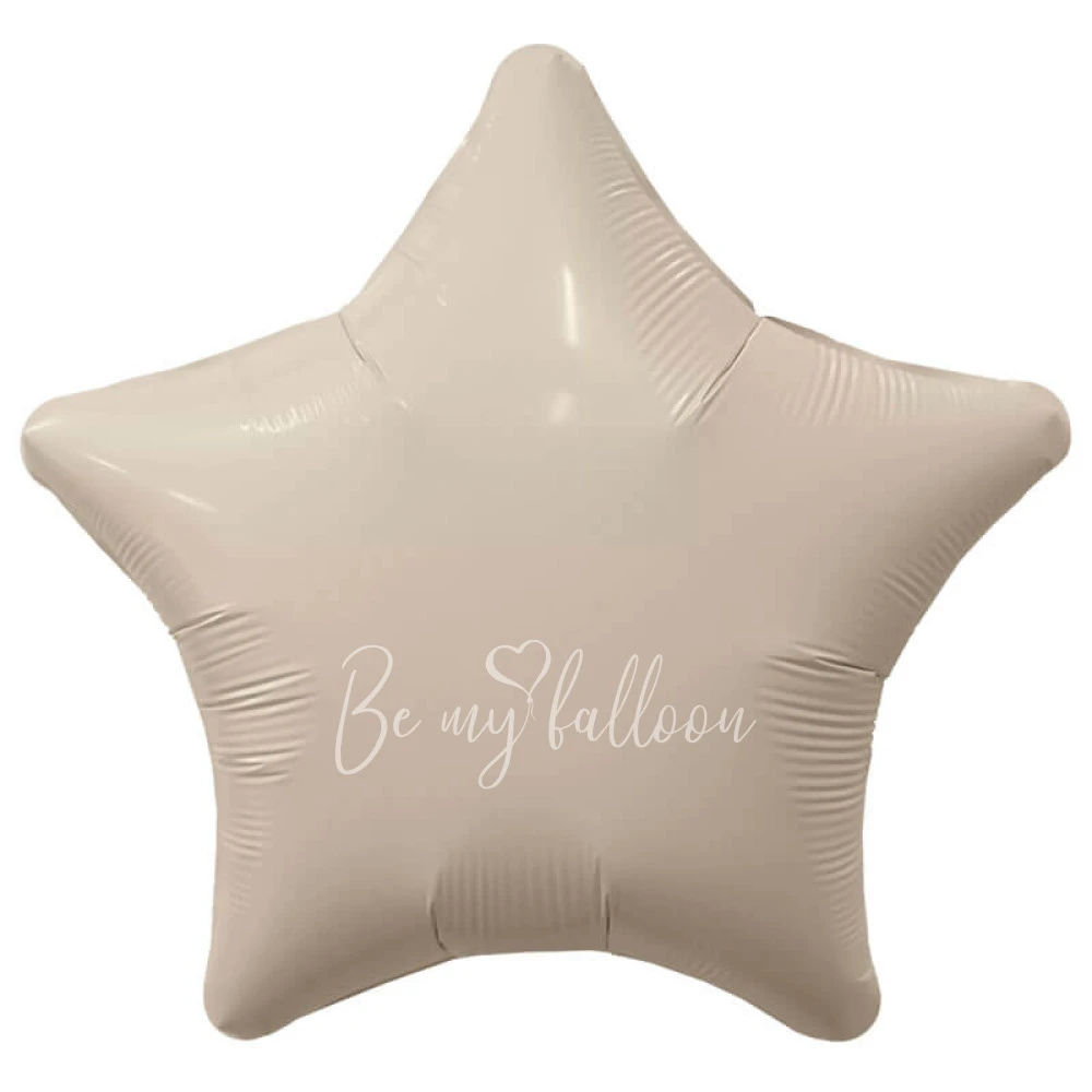18" Cream star foil shape 