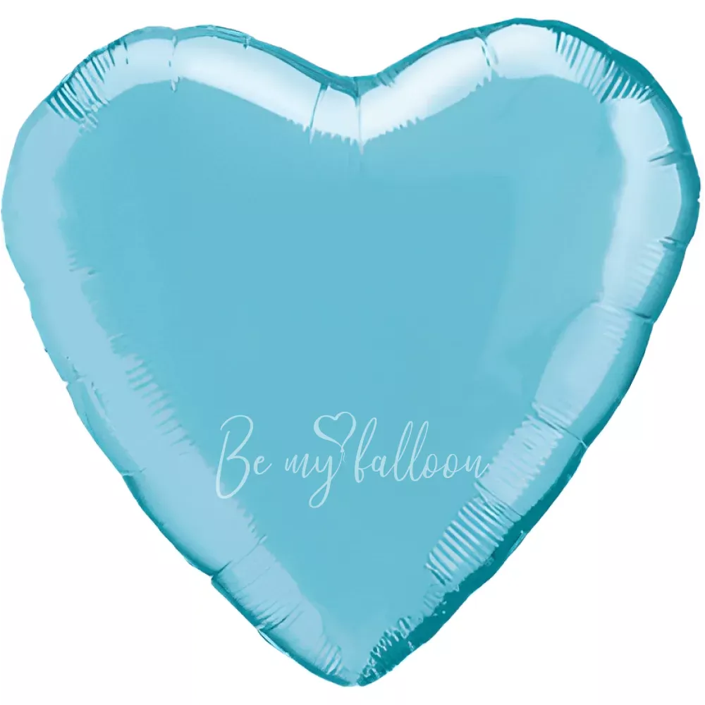 30" Helium foil gloss Green Heart balloon