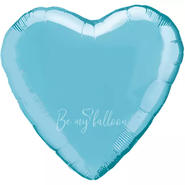 30" Helium foil gloss Green Heart balloon