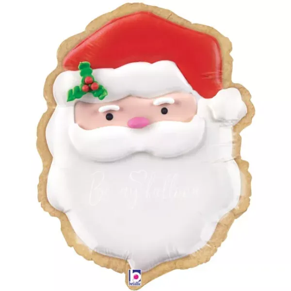 24" Helium foil Ginger Bread Santa balloon