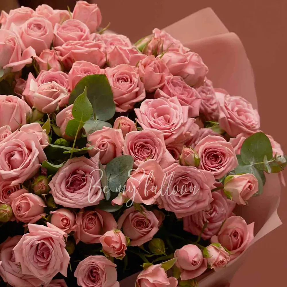 Букет светло-розовых роз