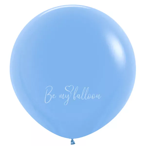 24" Helium fashion light blue 040 plain balloon
