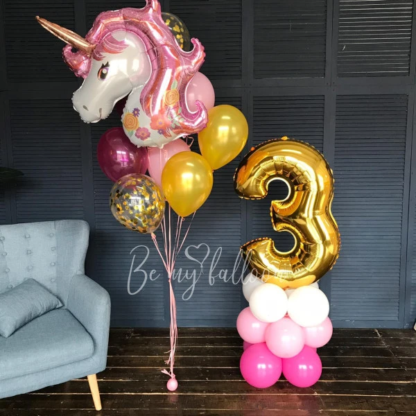 3 Year Old Balloon Bouquet