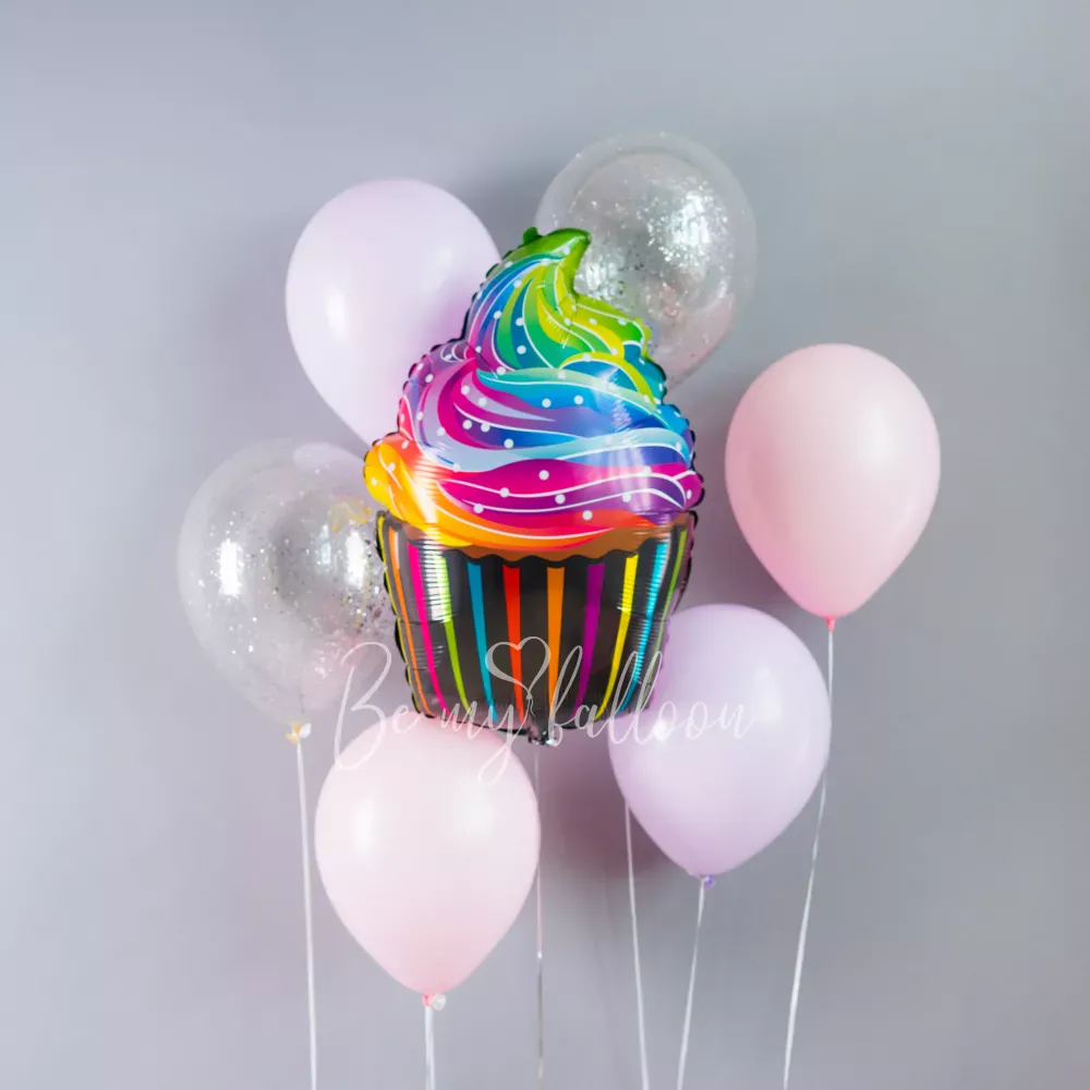 A Sweet Cupcake! Balloon bouquet