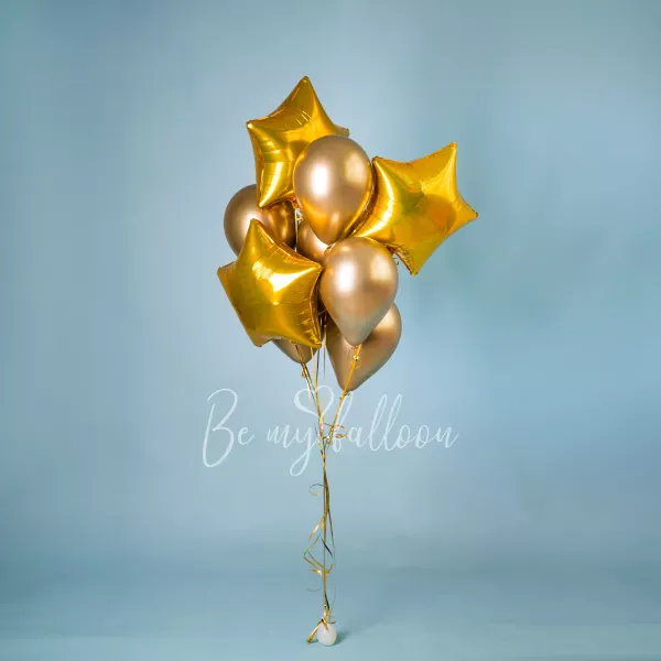 Golden galaxy! Balloon bouquet