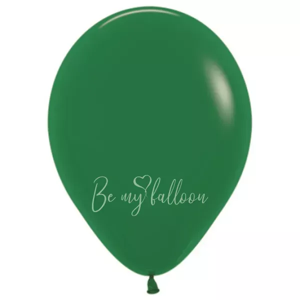12" Helium fashion forest green 032 plain balloon