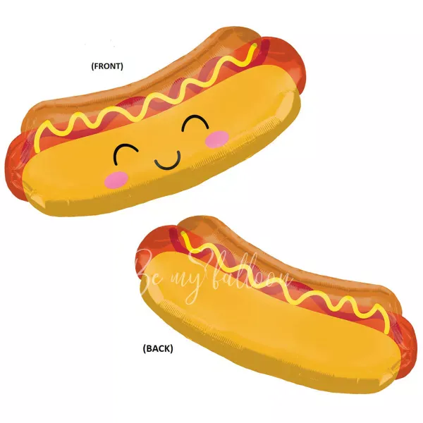 83x38cm Helium foil Happy Hot Dog balloon