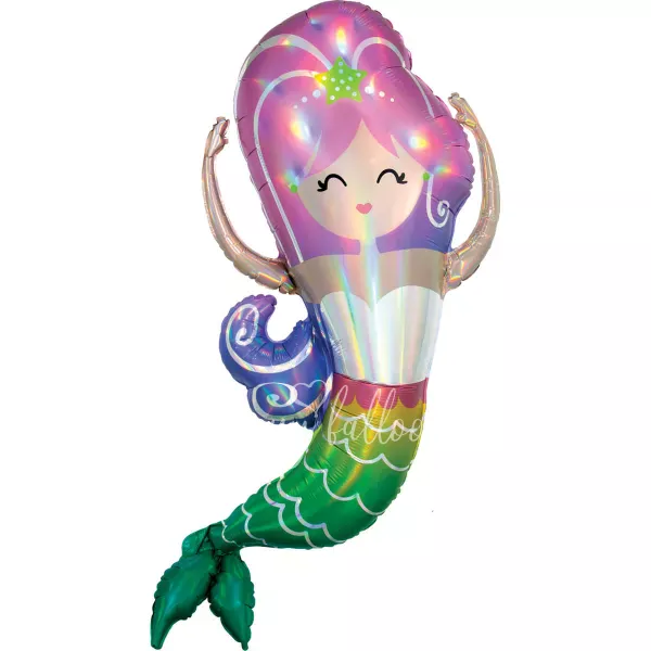 81x104cm Helium foil Magic Mermaid balloon