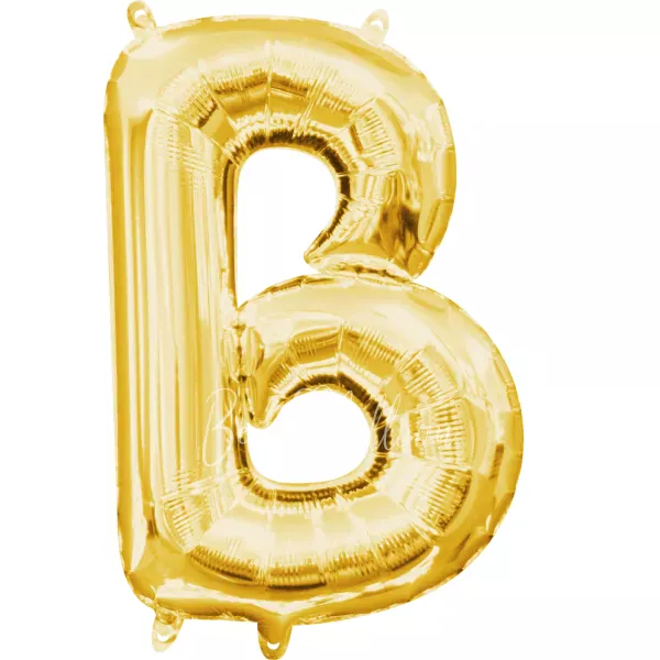40" Helium foil gloss Gold Letter B balloon