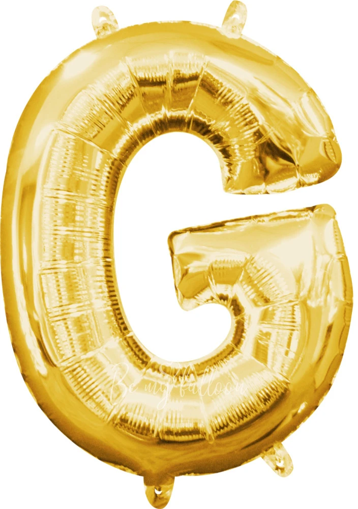 40" Helium foil gloss Gold Letter G balloon