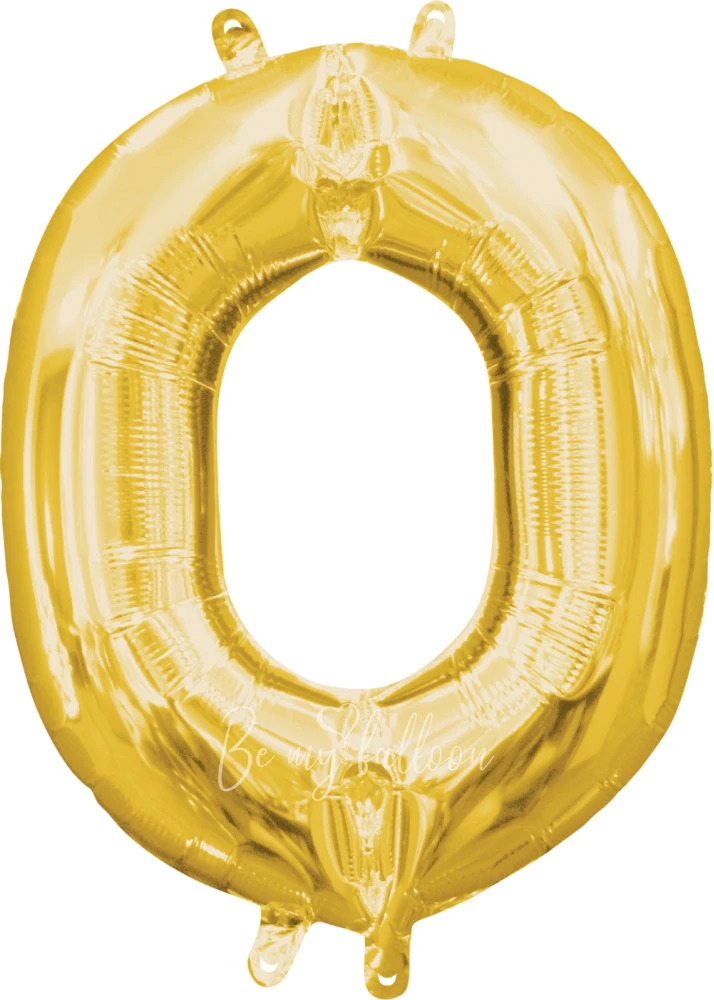 40" Helium foil gloss Gold Letter O balloon