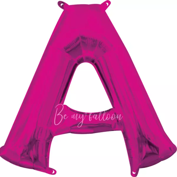 40" Helium foil gloss Fuchsia Letter A balloon