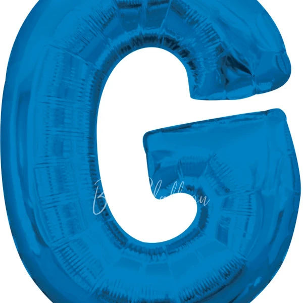 40" بالون هيليوم فويل حرف G اللون أزرق لامع
