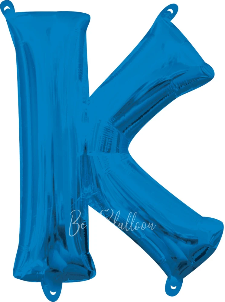40" بالون هيليوم فويل حرف K اللون أزرق لامع