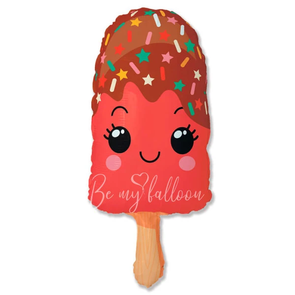 33" Helium foil Strawberry Popsicle balloon