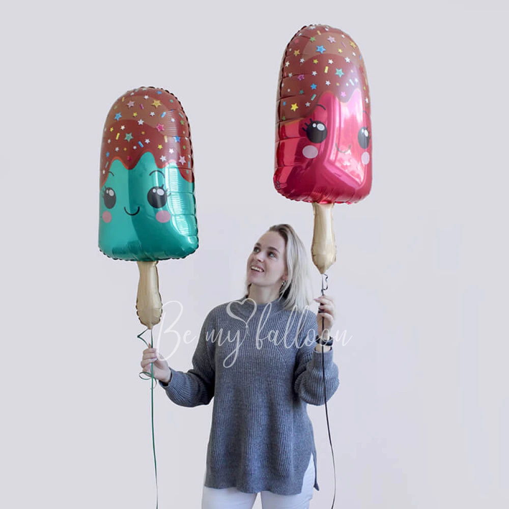 33" Helium foil Mint Popsicle balloon