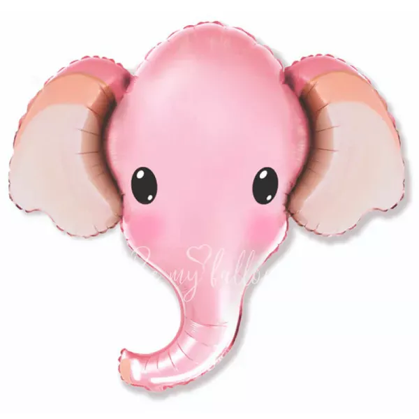 32" Helium foil Pink Elephant balloon