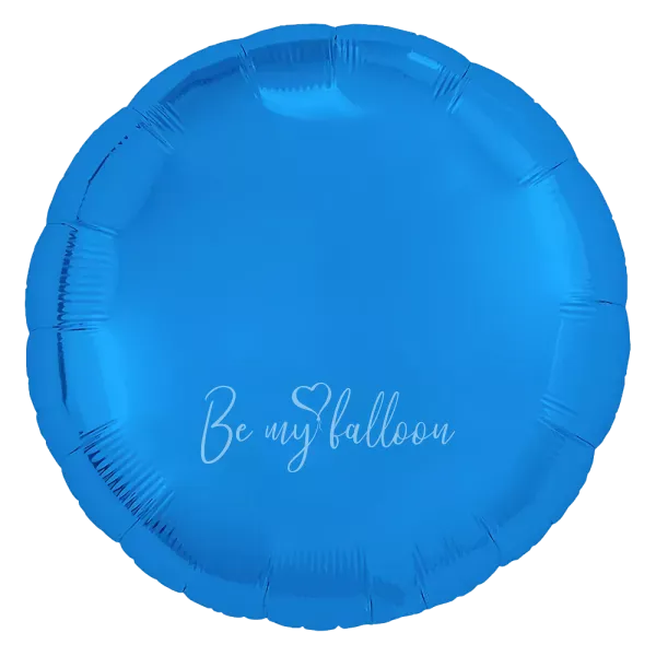 18" Helium foil gloss Blue Round balloon