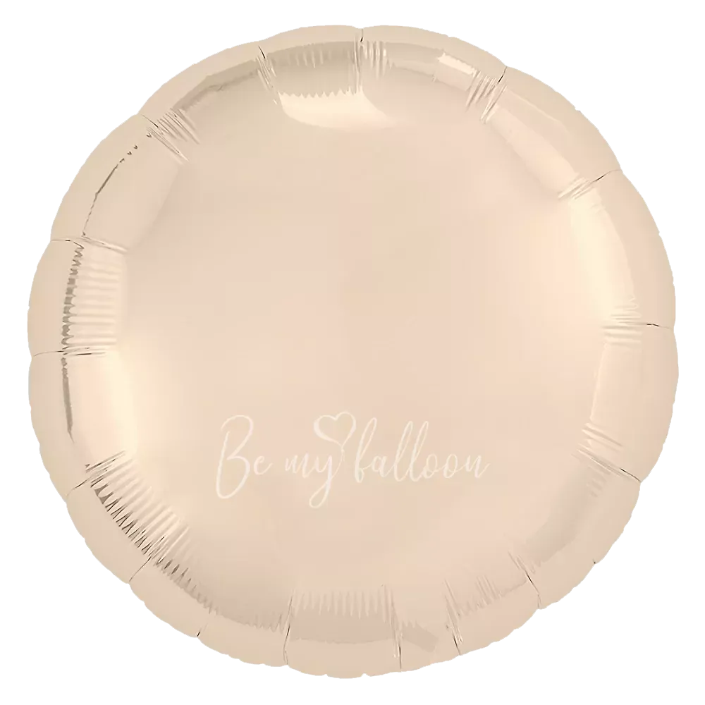 18" Helium foil gloss Champagne gold Round balloon