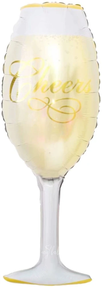 39" Helium foil Champagne Glass balloon