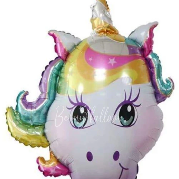 30" Helium foil Unicorn Head balloon