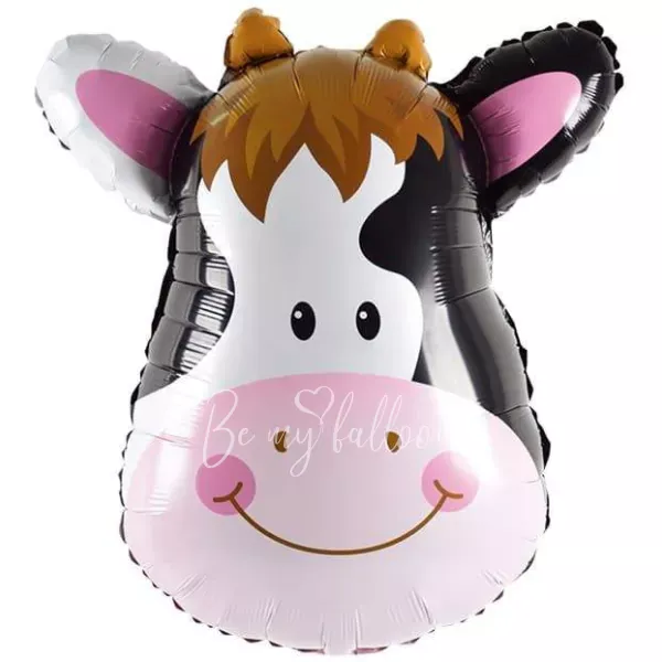 25" Helium foil Cow head balloon