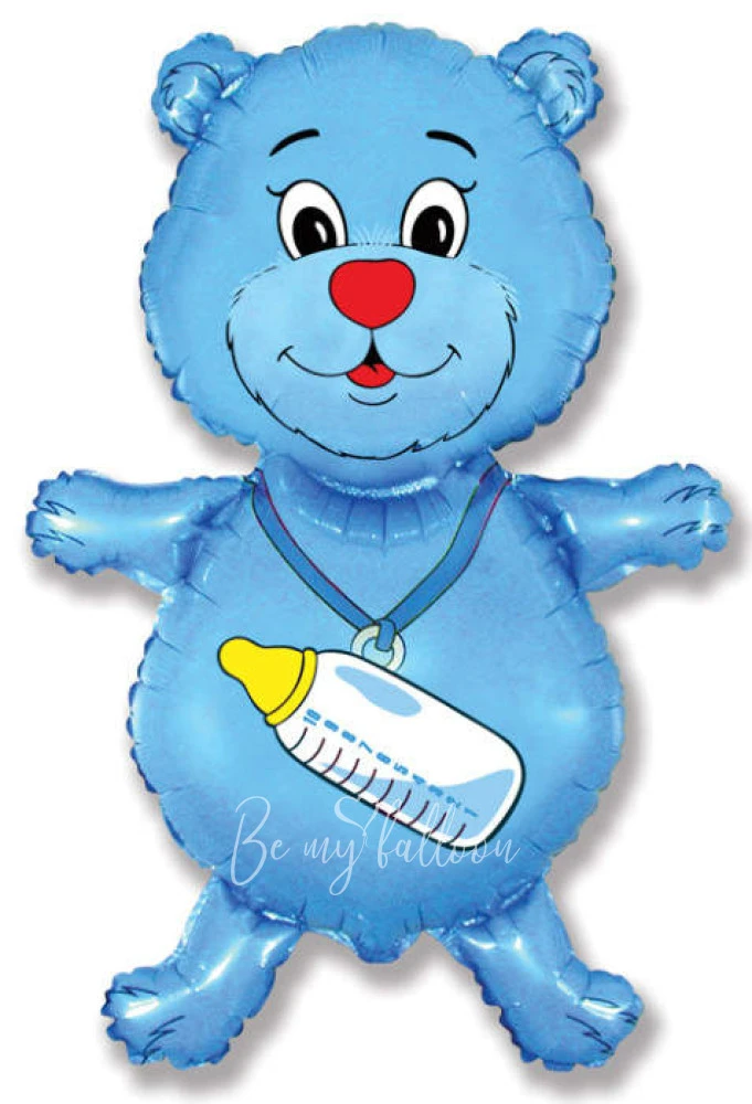 37" Helium foil Baby bear boy balloon
