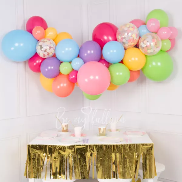 Pastel Rainbow Balloon Garland