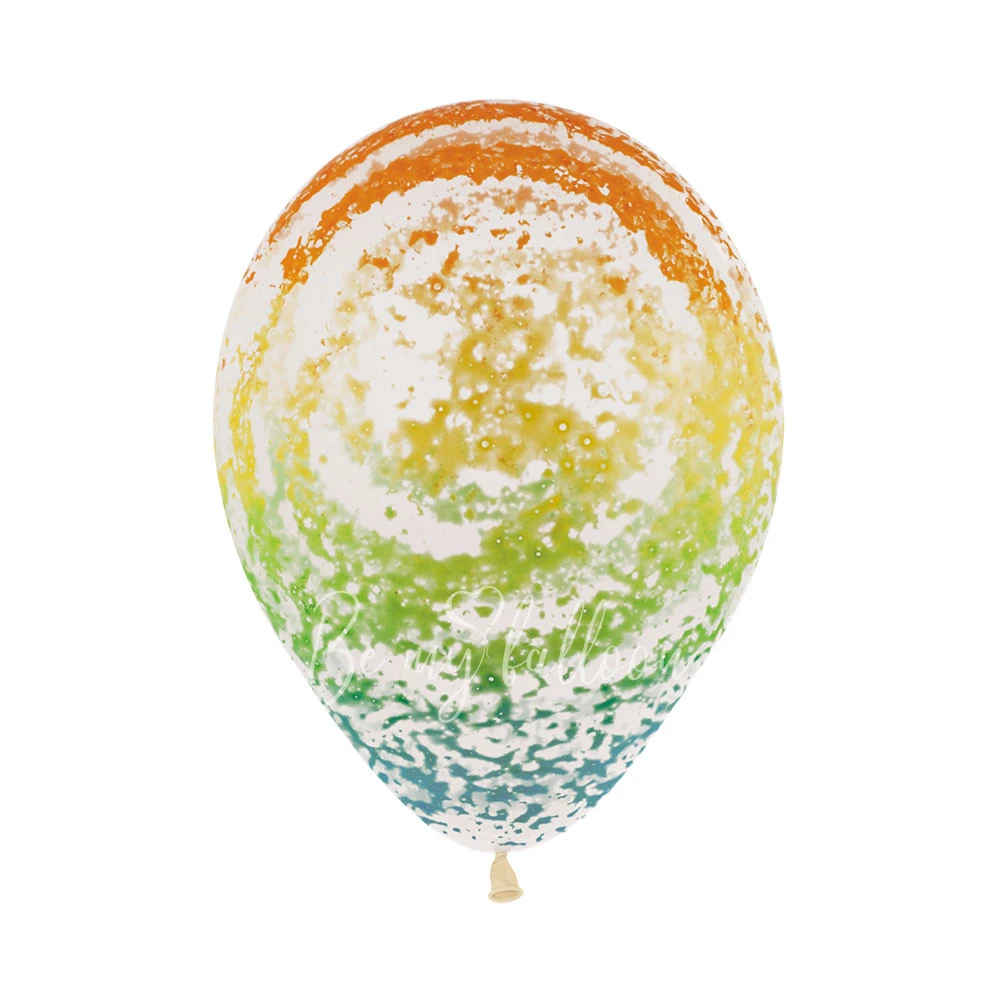 12" Helium latex Multicolour Graffiti marble balloon