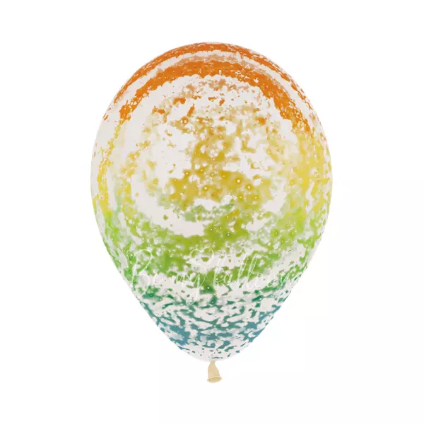 12" Helium latex Multicolour Graffiti marble balloon