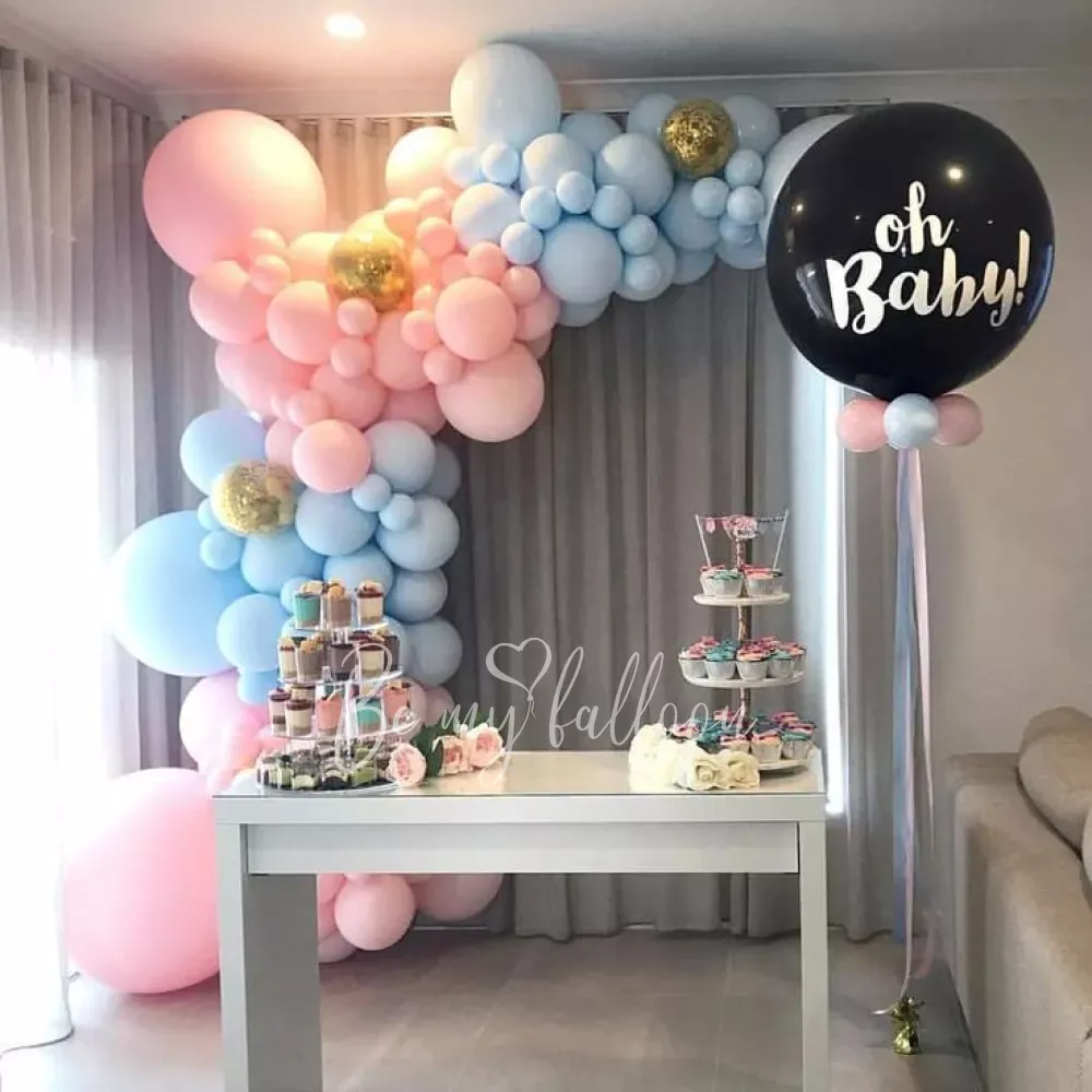 5 meter Boy or Girl Organic Balloon Garland