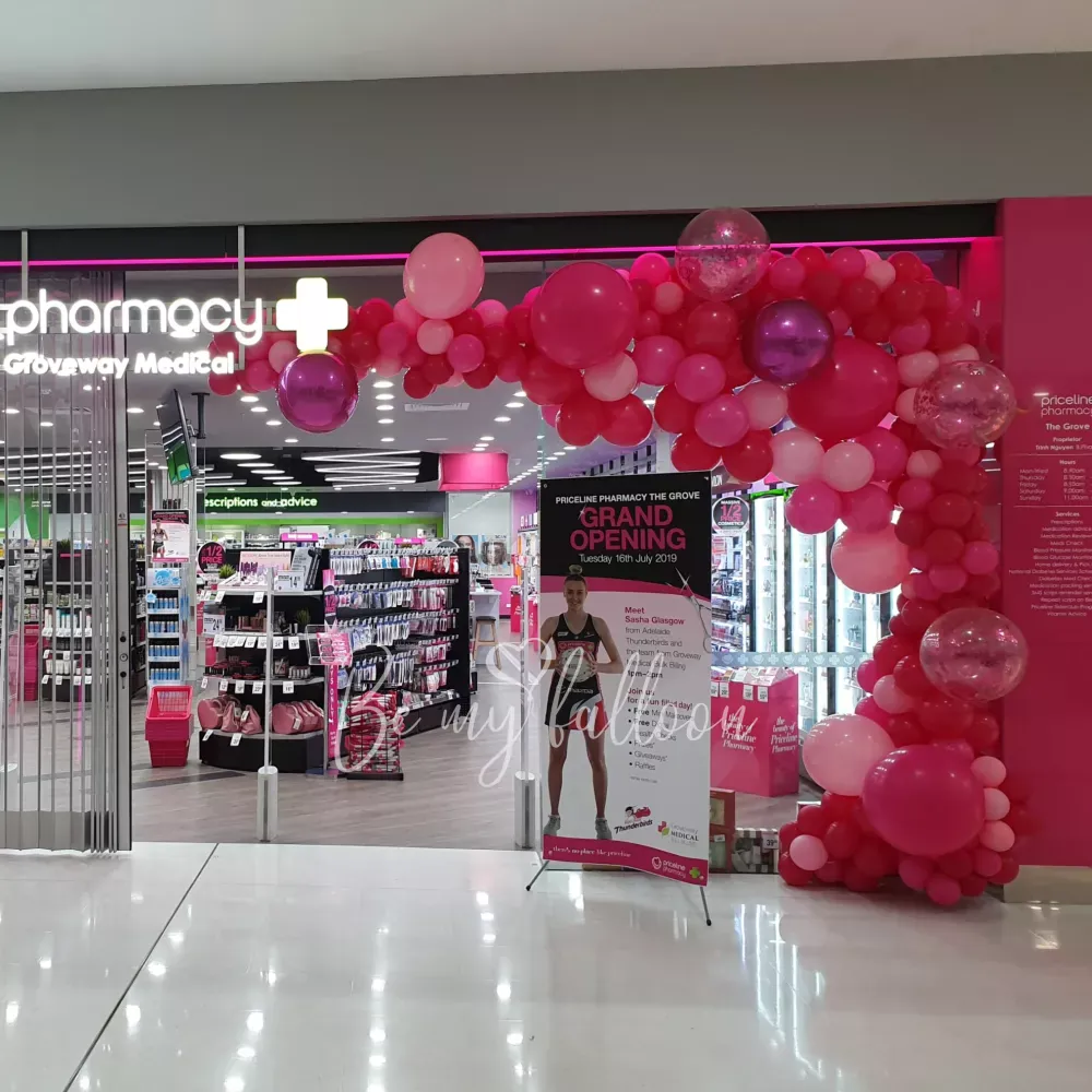 7 meter Pink Organic Balloon Garland