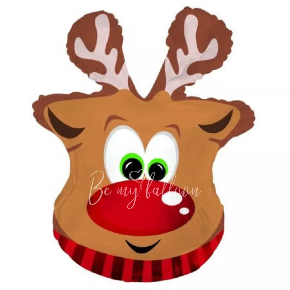 26" Helium foil Rudolf the Deer balloon