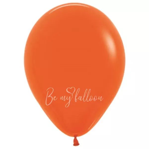 12" Helium fashion orange 061 plain balloon
