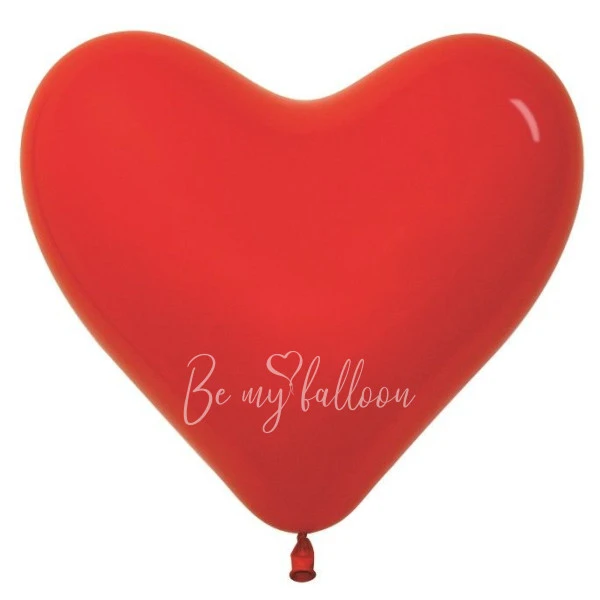 12" Helium latex heart balloon "Red"