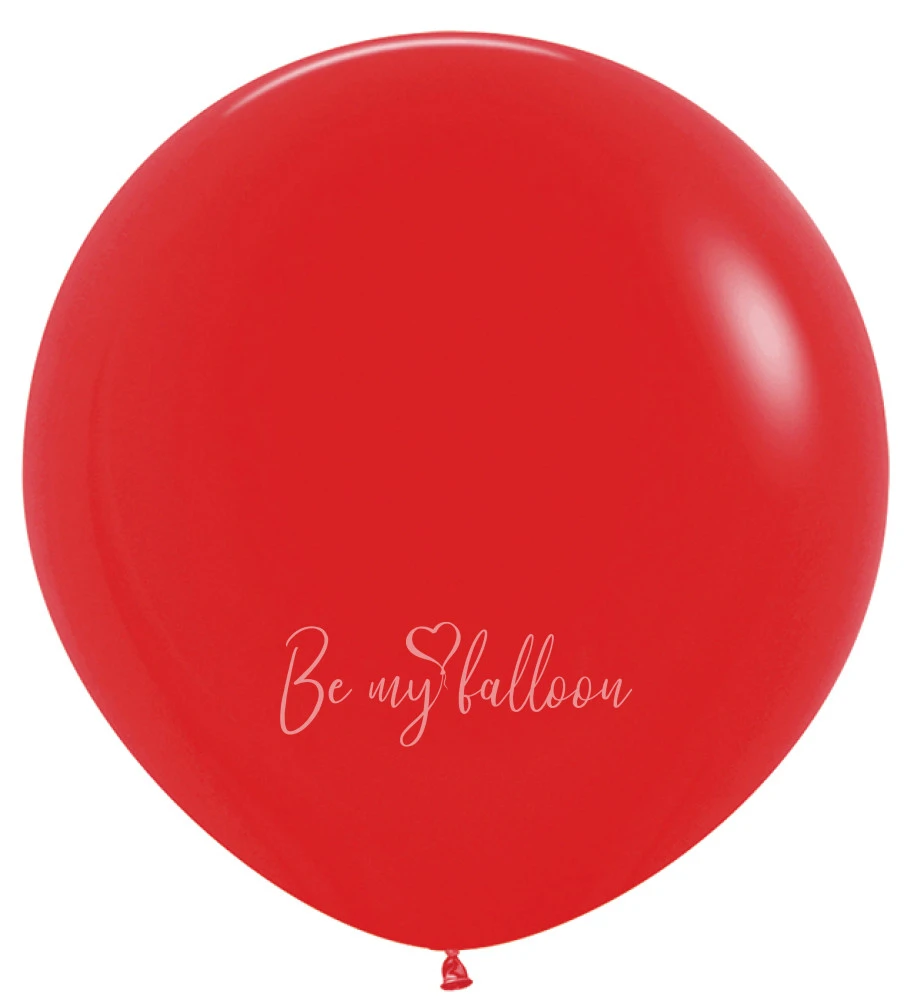 24" Helium fashion red 015 plain balloon