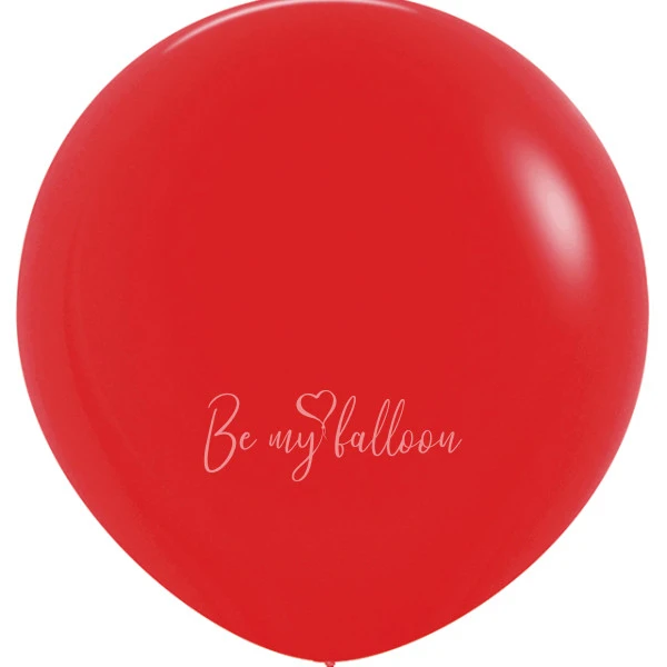 24" Helium fashion red 015 plain balloon