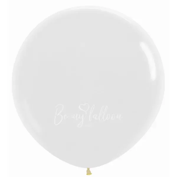36" Helium crystal transparent 390 plain balloon