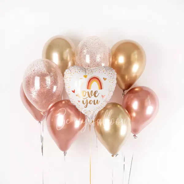 Love you! Valentines Balloon Bouquet