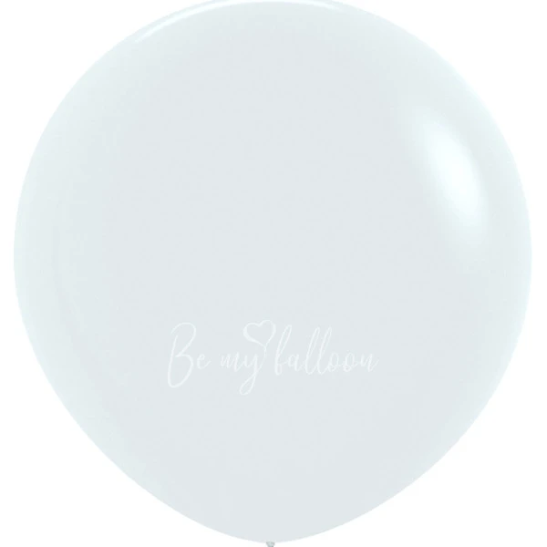 24" Helium fashion white 005 balloon