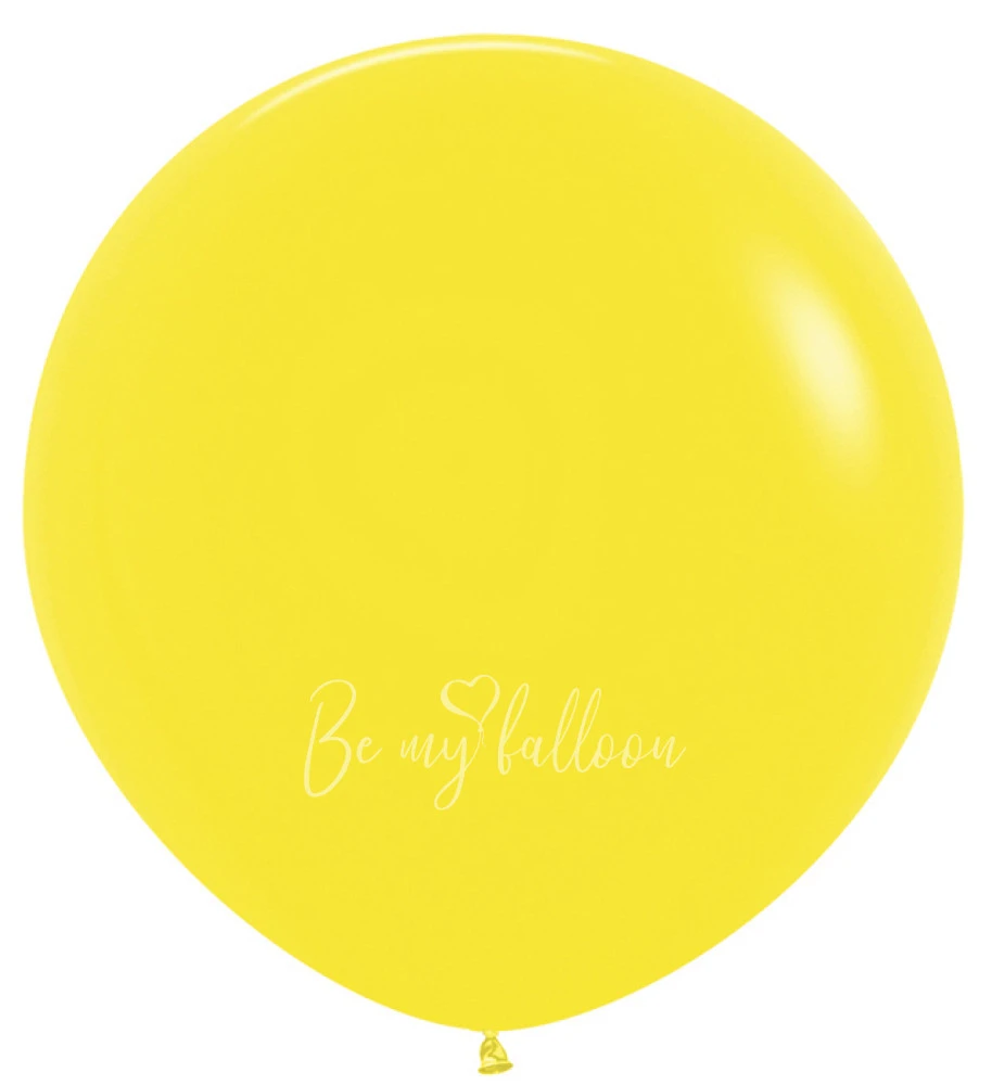 36" Helium fashion yellow 020 plain balloon