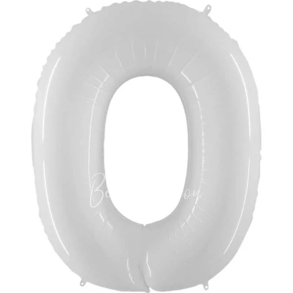40 " احباط أرقام 0 الأبيض فليكس المعادن
